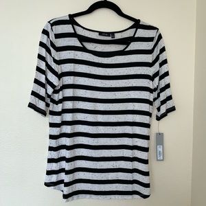 Apt. 9 Lightweight Striped 3/4 Sleeve Shirt